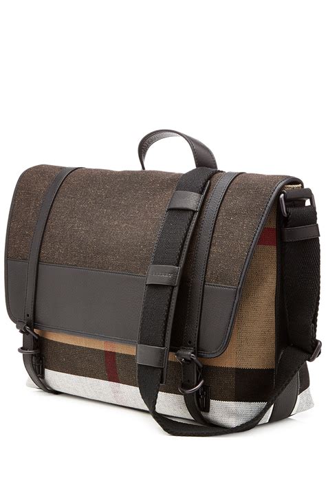 mens burberry bag|burberry messenger bag men's.